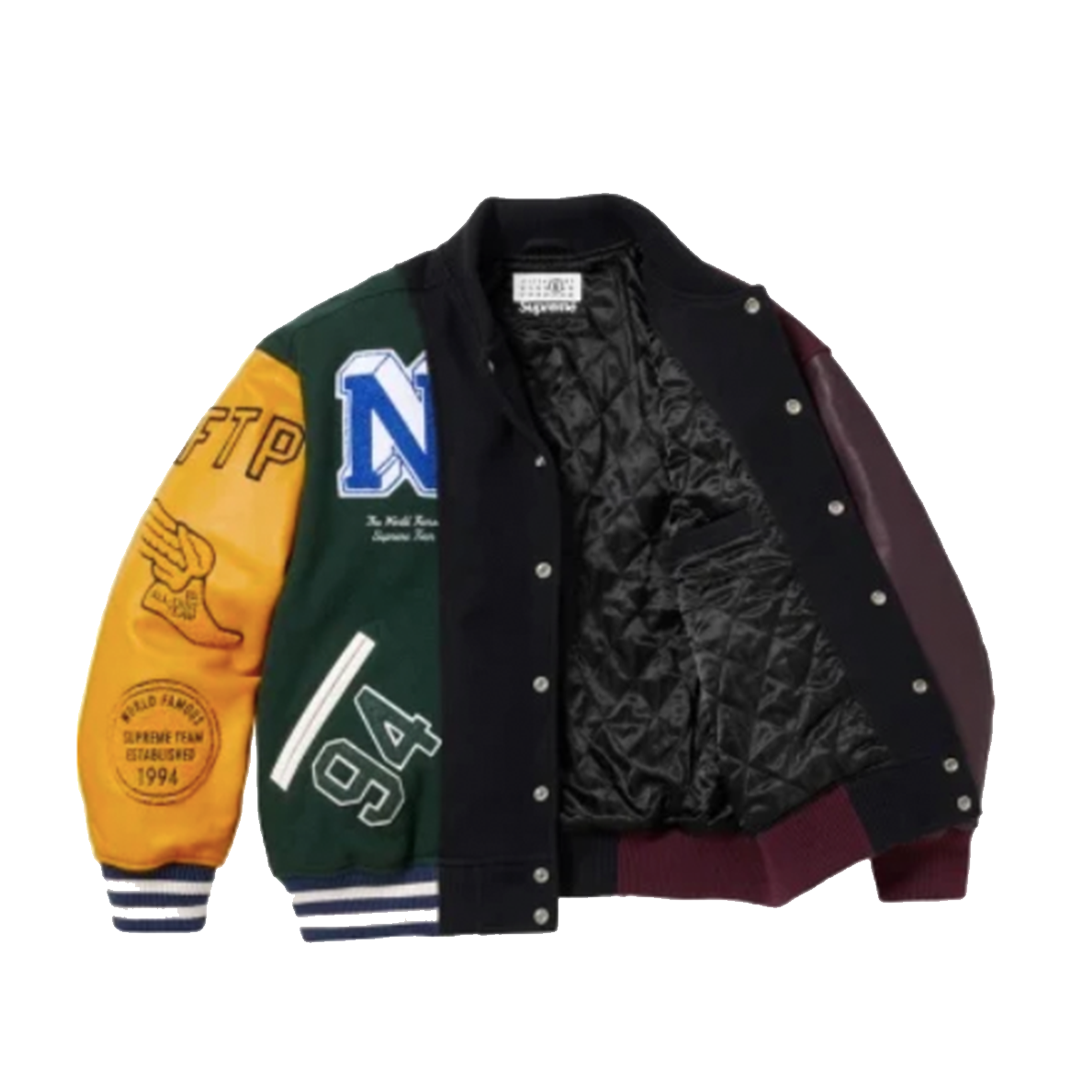 Supreme x MM6 Maison Margiela Split Varsity Jacket 外套