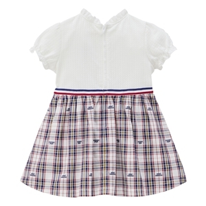 MH 小熊格子連衣裙