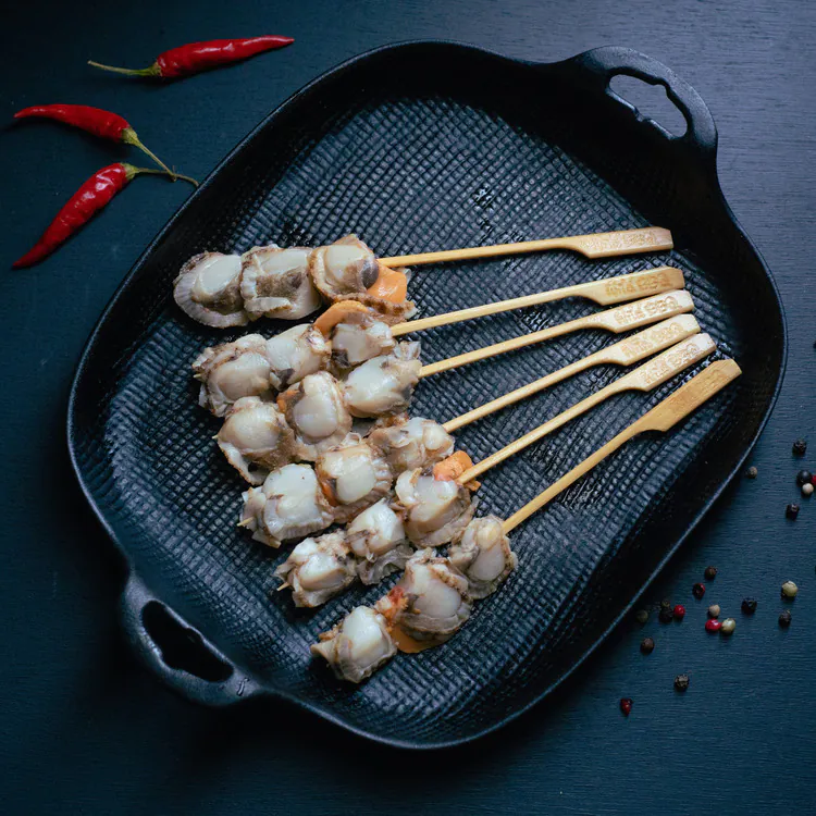 【路邊烤肉】串燒系列 : 帆立貝串 (6入)