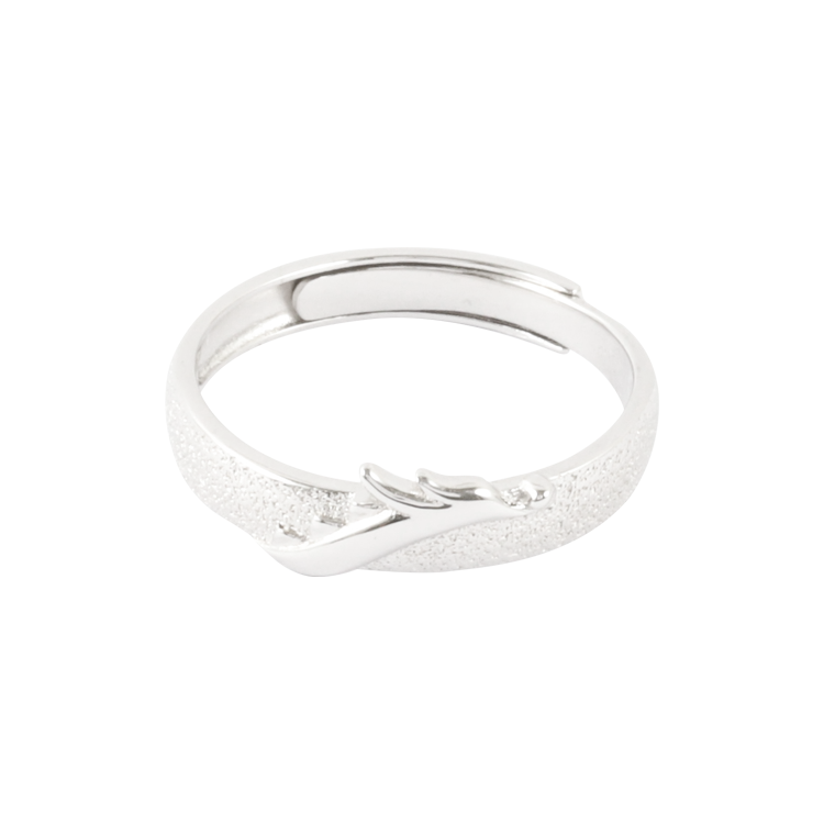 純銀對戒，情侶戒指 龍鳳游鳴；質感簡約內斂 摯獻真愛（3721男款）