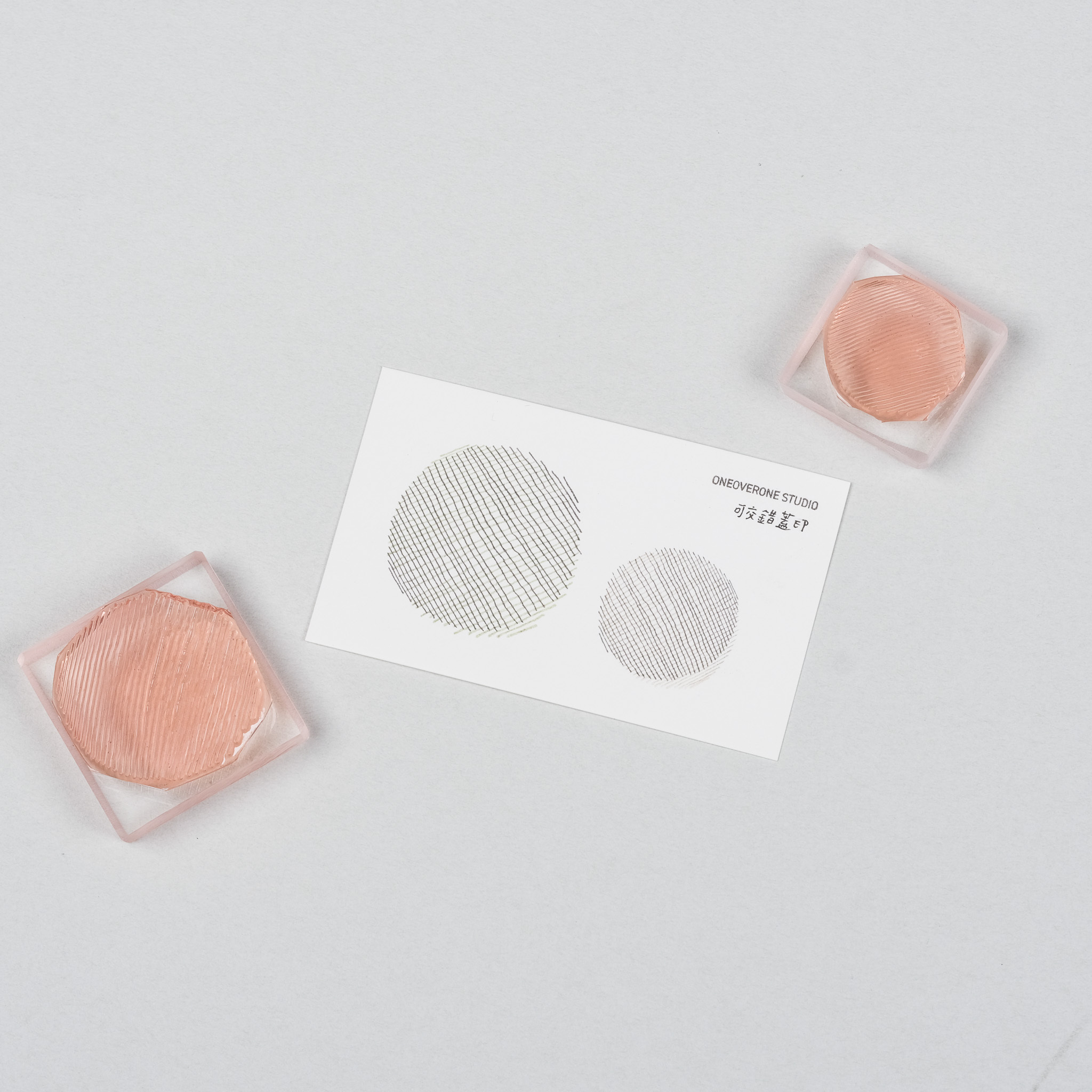 手繪線條圖形 膠版印章 /一分之一工作室/TAIWAN