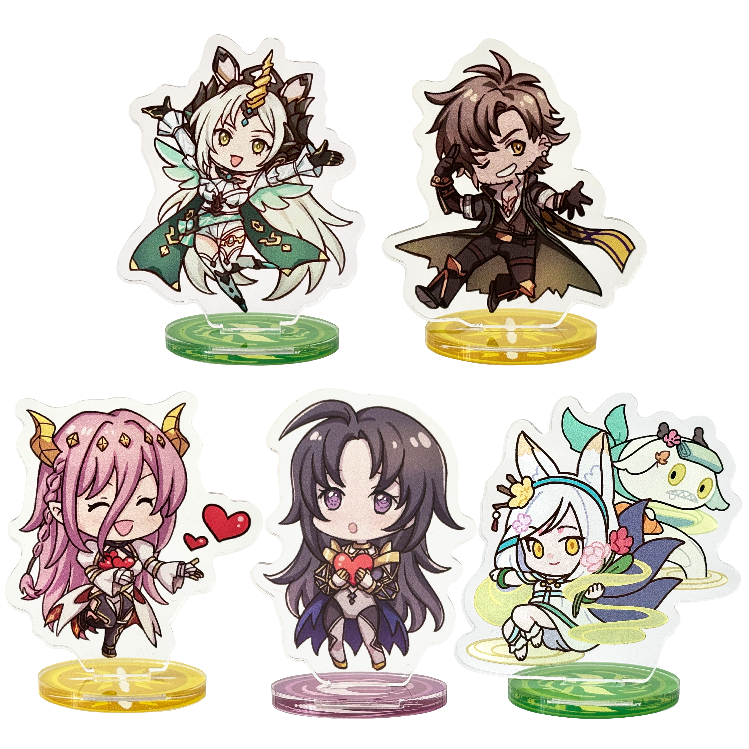 《神魔之塔》Q版黑金壓克力小立牌套組