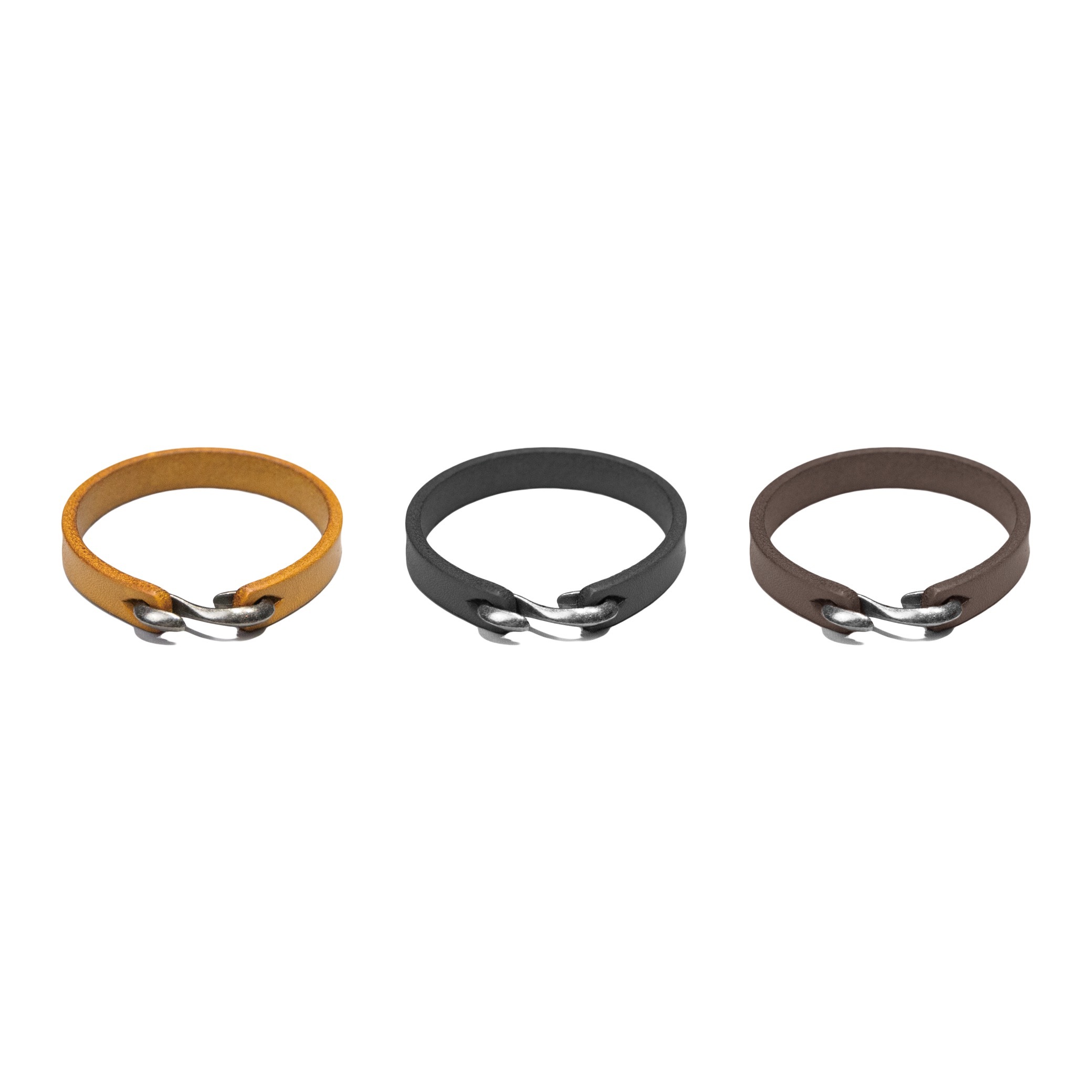 L.PARK® - Vintage Cowhide Alloy Buckle Bracelet “CB-01”