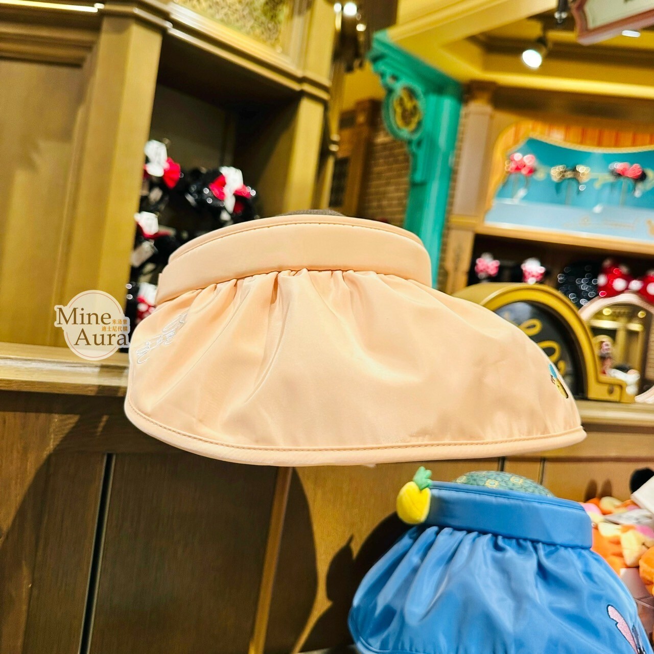 小熊維尼 Winnie the Pooh 刺繡大頭 造型 遮陽帽 帽子 -上海迪士尼樂園