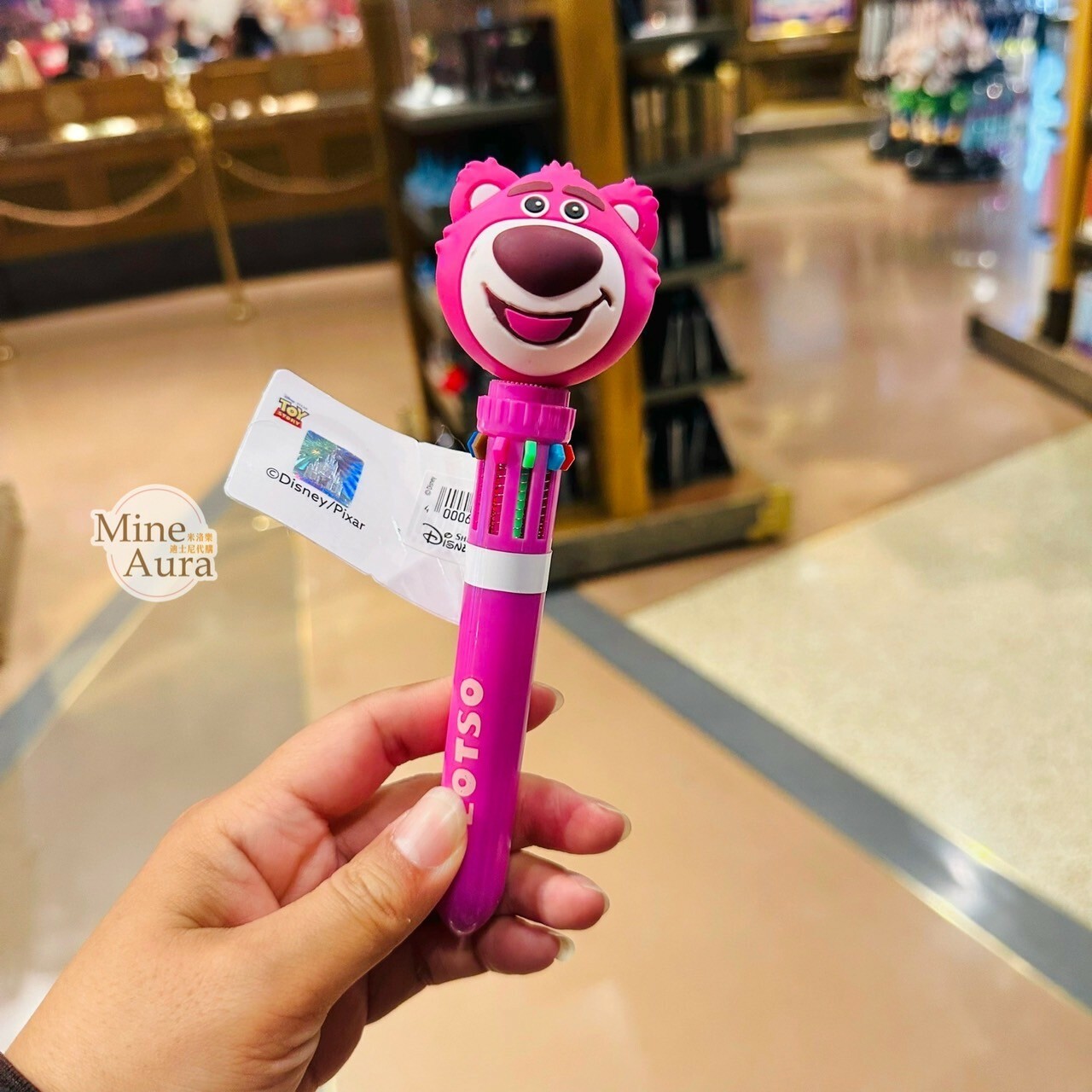 熊抱哥 Lotso 大頭 造型 多色 圓珠筆 玩具總動員 Toy Story -上海迪士尼樂園