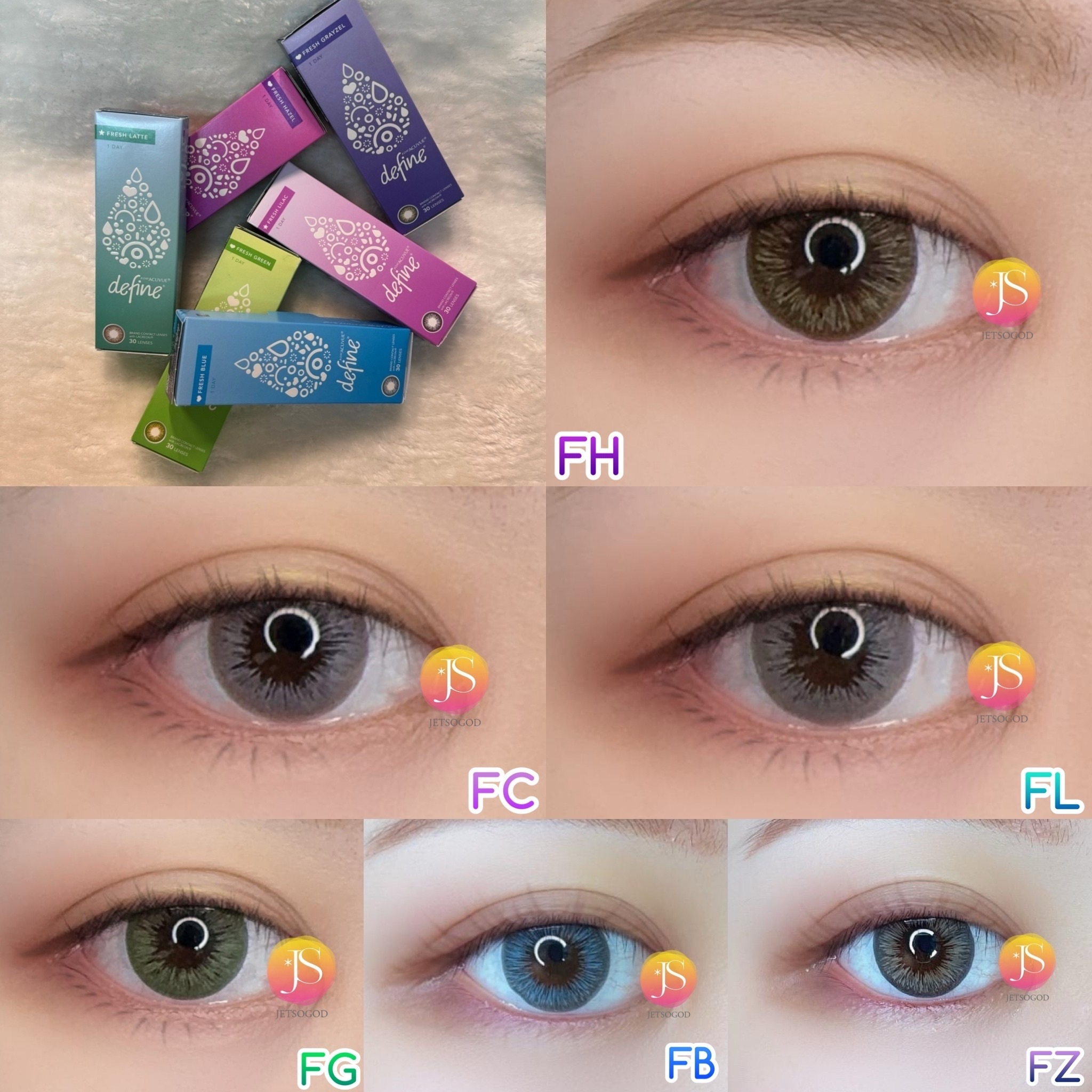 1 • DAY ACUVUE® DEFINE™ (FRESH LILAC 丁香紫)(行貨)