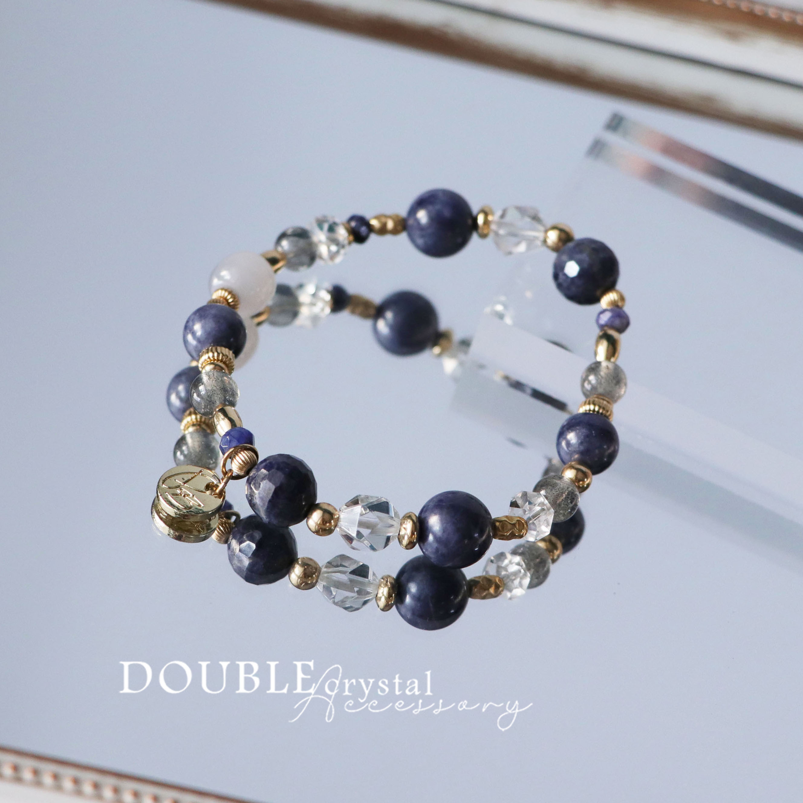 ☽◌* 藍莓莊園／藍寶石．煙燻和闐玉．藍紋石．拉長石