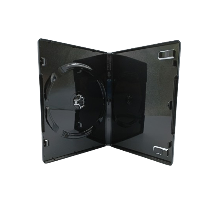 台灣製造 DVD盒 光碟盒 1片裝 2片裝 4片裝 黑色 PP材質 14mm 厚的