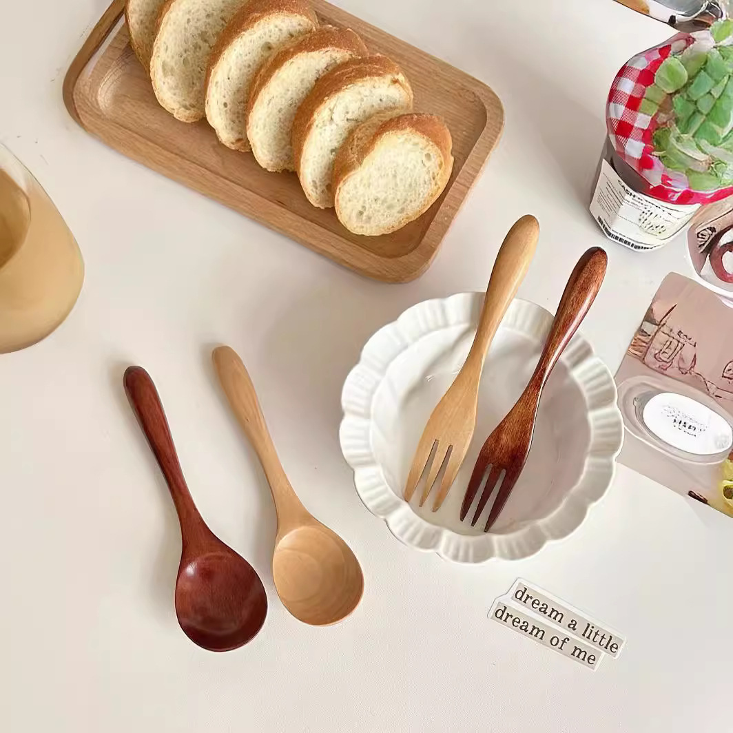 《4034》簡約現代日式荷木楠木湯叉組