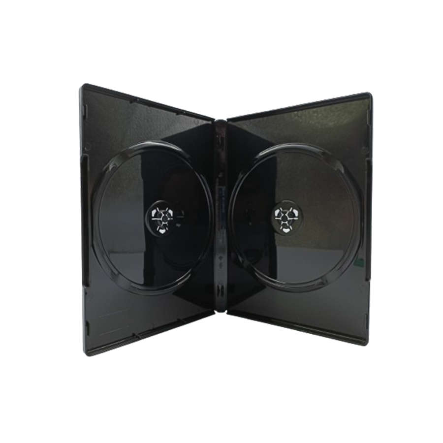 台灣製造 DVD盒 光碟盒 1片裝 2片裝 4片裝 黑色 PP材質 14mm 厚的