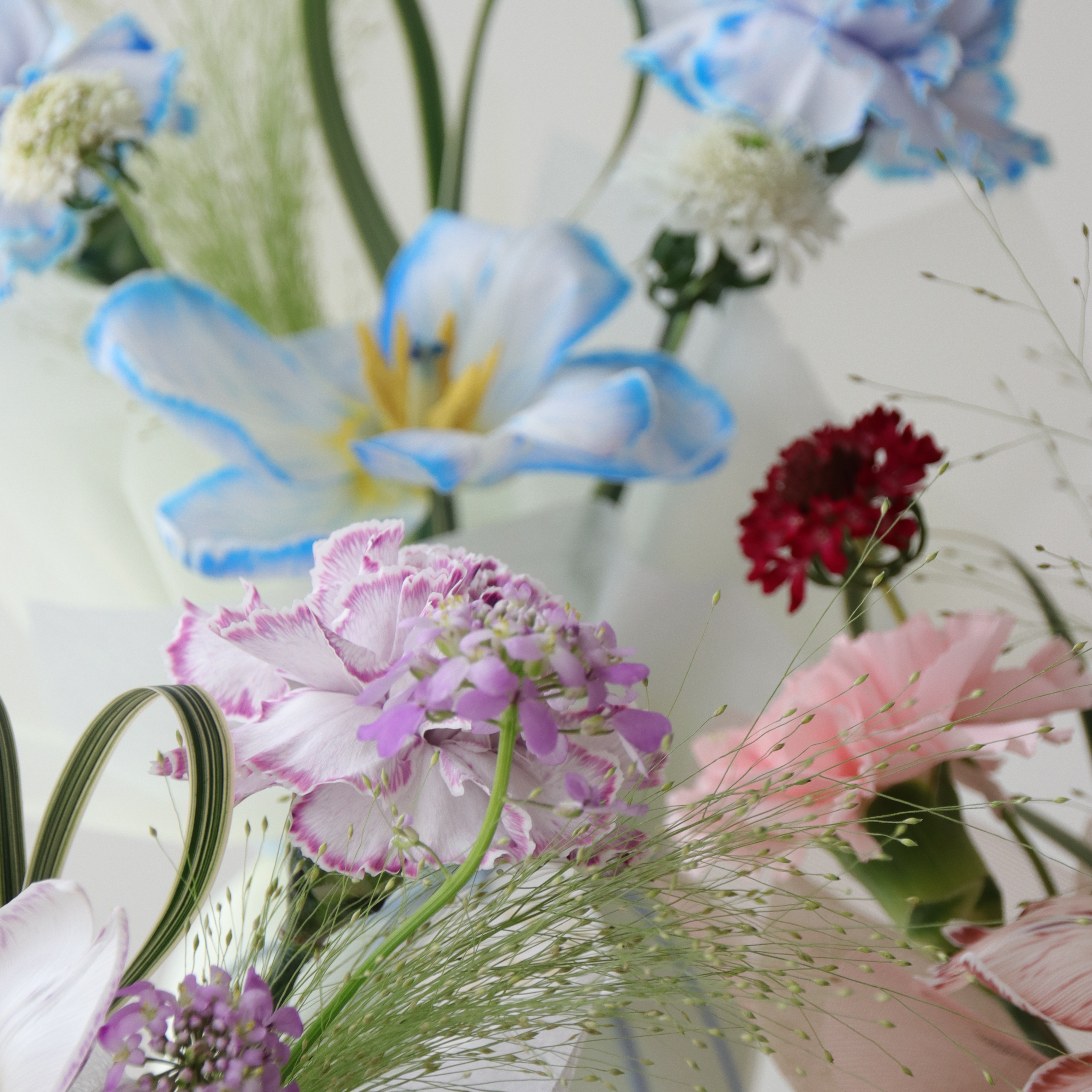 包成花束感的可愛花瓶花！（多色可選，內附小花瓶）