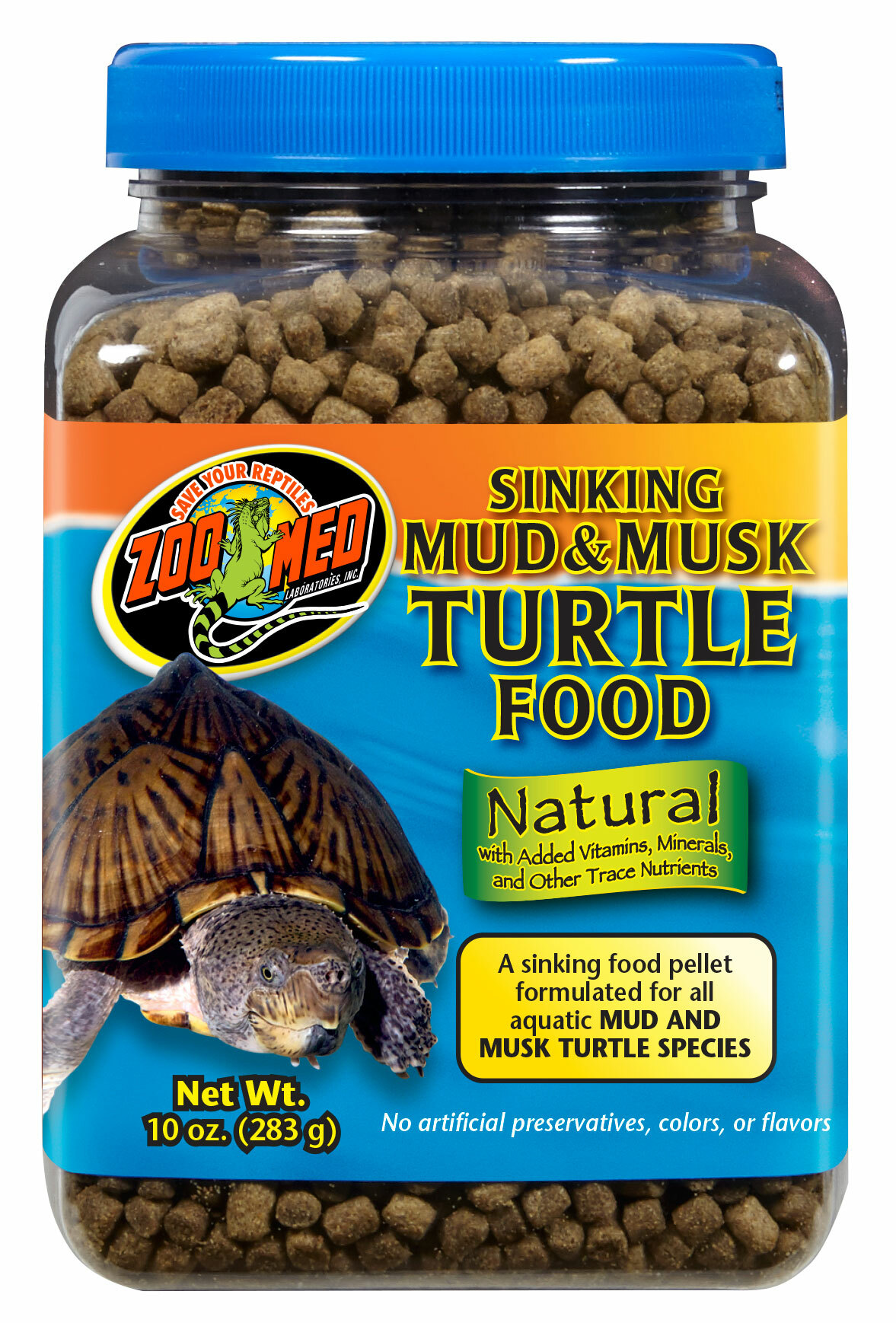 Zoo Med Natural Sinking Mud & Musk Turtle Food 283g~567