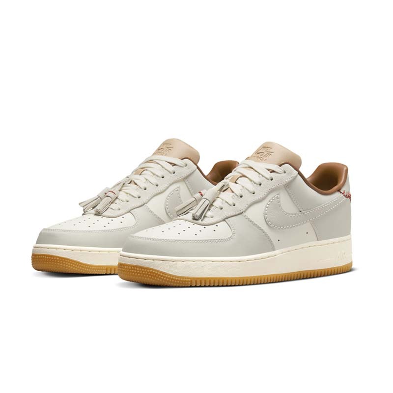 Nike Air Force 1 Low "Leather Tassles" 卡其灰 焦糖底 棒球流蘇 男鞋 HF5697-001 [台灣現貨]