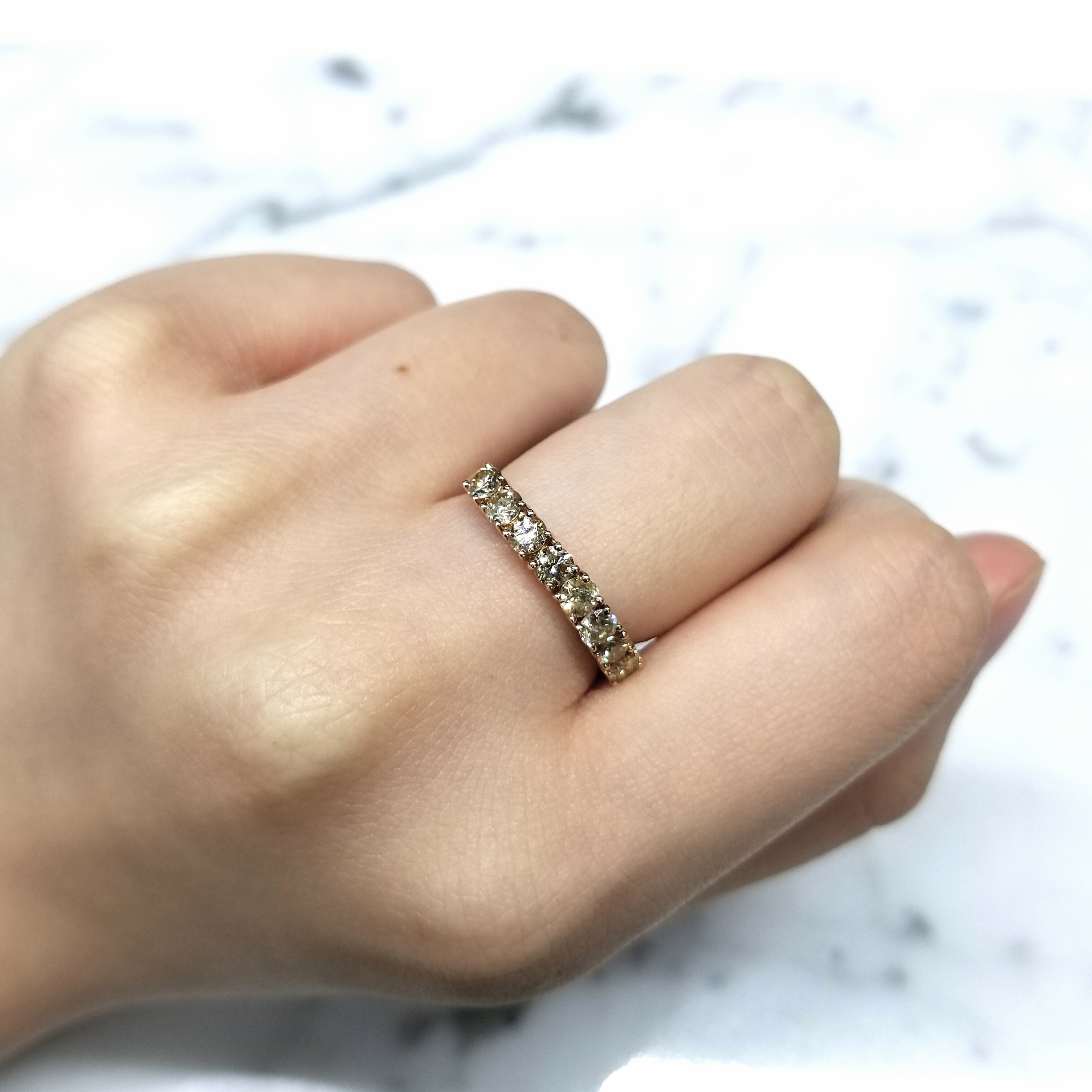 18K Rose Gold 0.81ct Diamond Ring