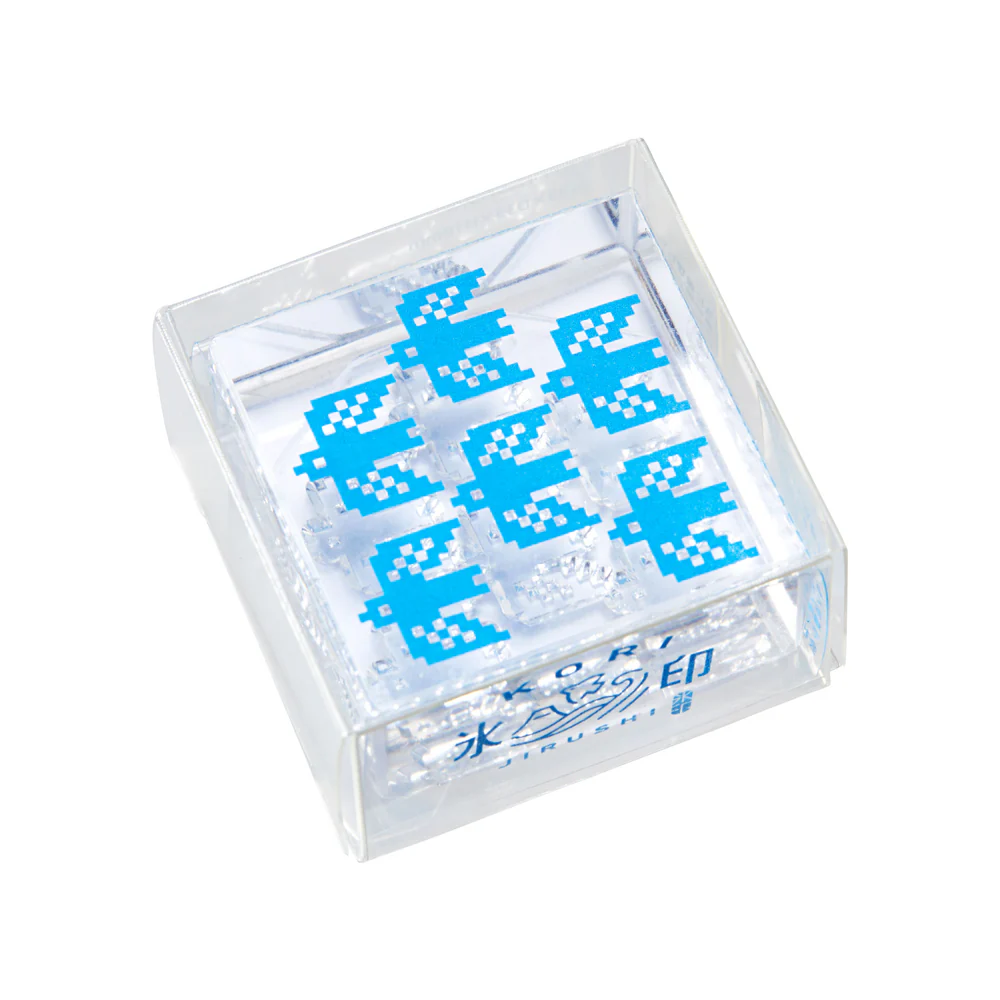 HITOTOKI 透明印章 單個 大尺寸 飛鳥｜KING JIM 日本