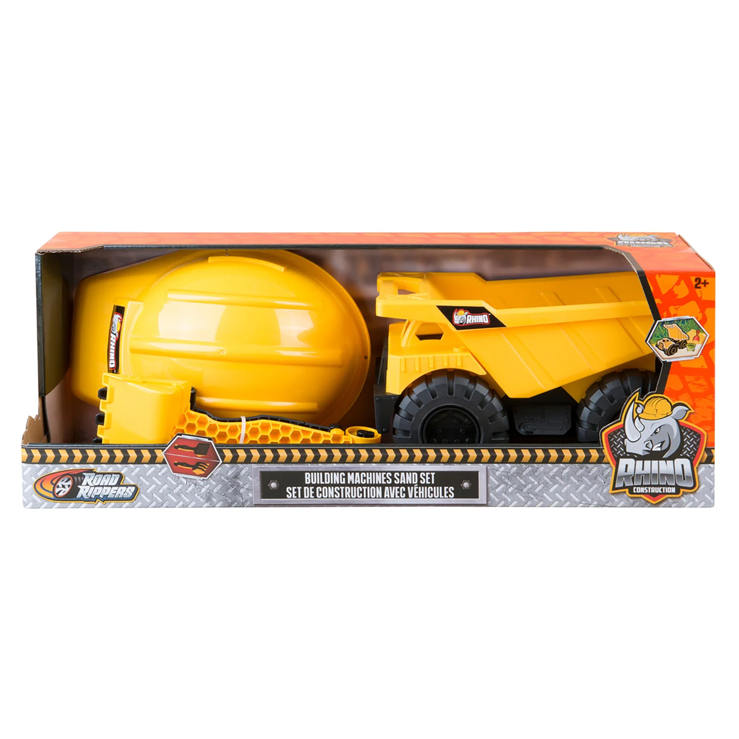 《 Rhino Construction  》工程車玩沙工具組-砂石車