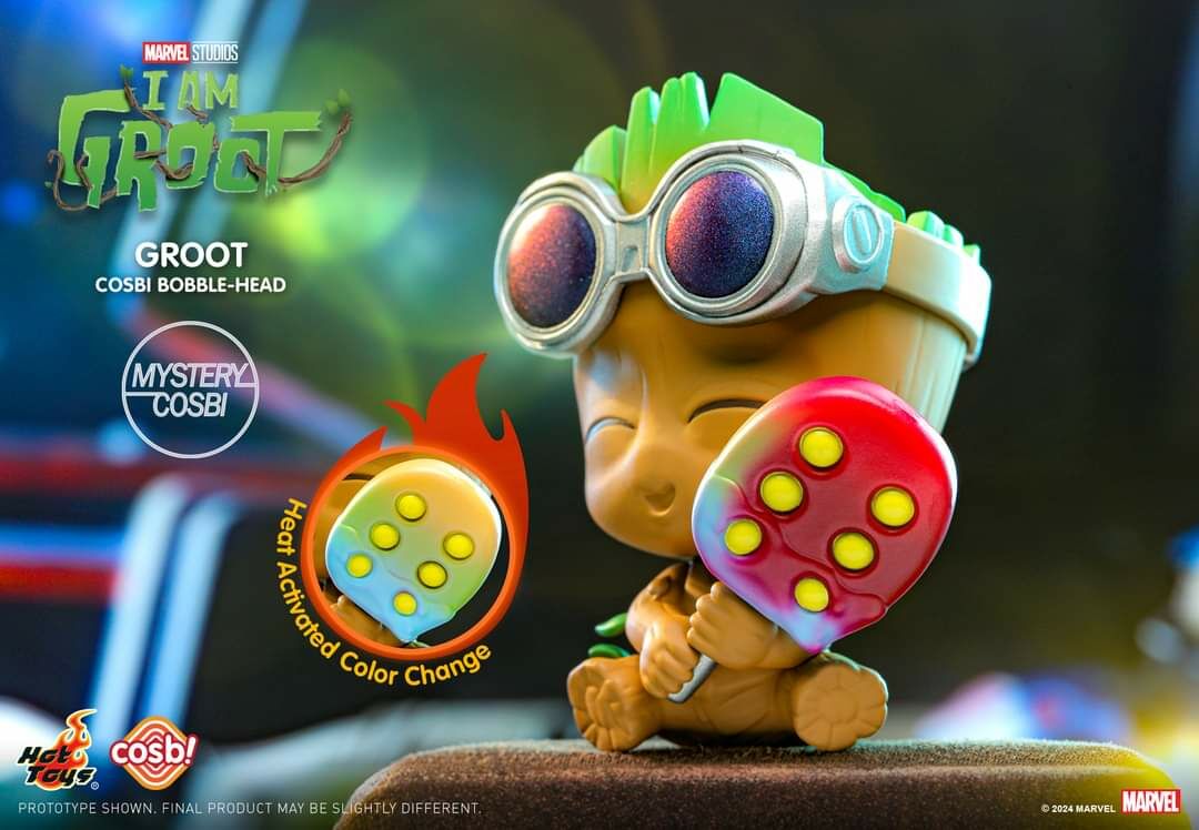 Hot Toys Cosbi Bobble-Head Collection : I Am Groot (set of 8