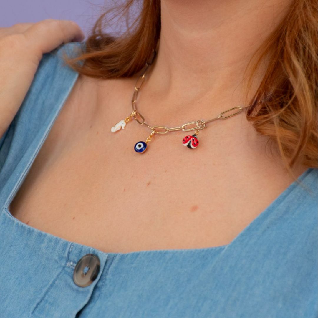 NACH 神秘藍眼睛好幸運吊墜