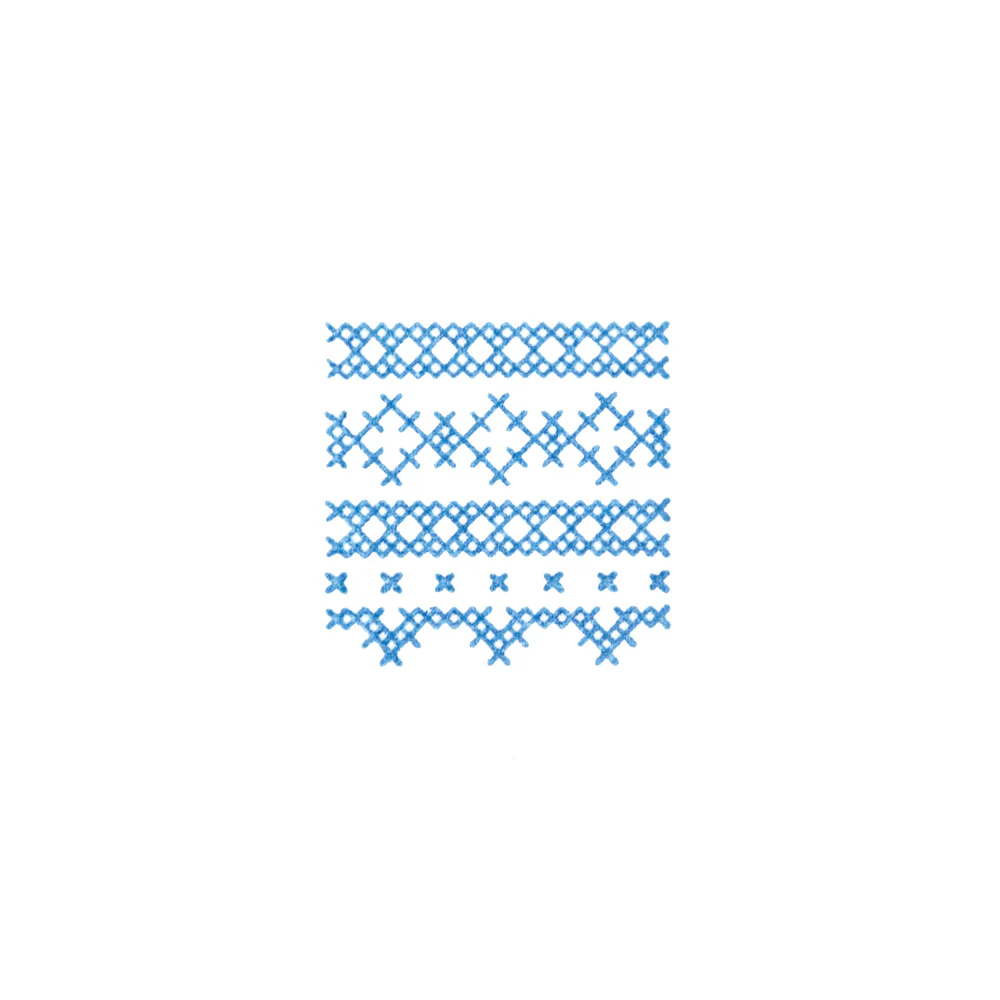 HITOTOKI 透明印章 單個 小尺寸 十字繡｜KING JIM 日本