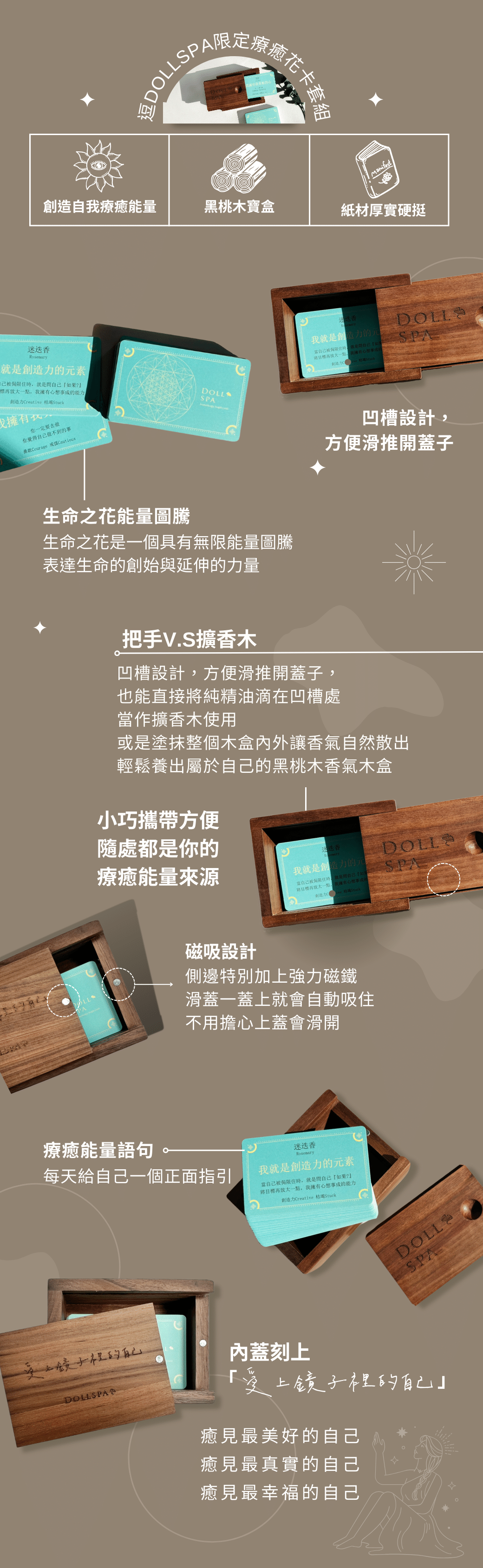 逗DOLLSPA限定療癒花卡套組