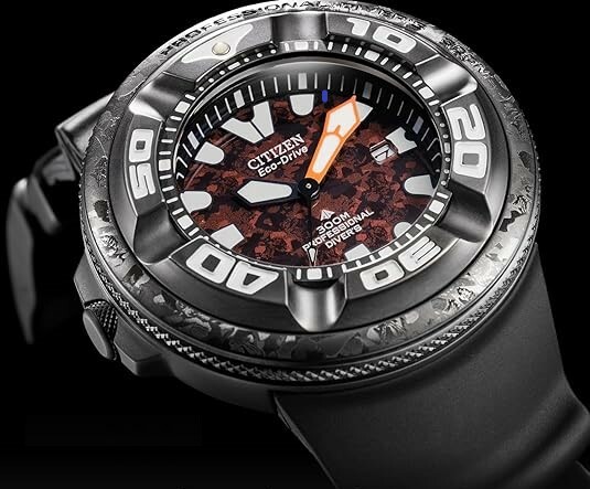 萬年鐘錶 - Citizen 星辰錶 PROMASTER  Godzilla 憤怒地咆哮著的哥斯拉哥吉拉全新聯名限量光動能潛水錶 BJ8059-03Z 錶徑48 MM