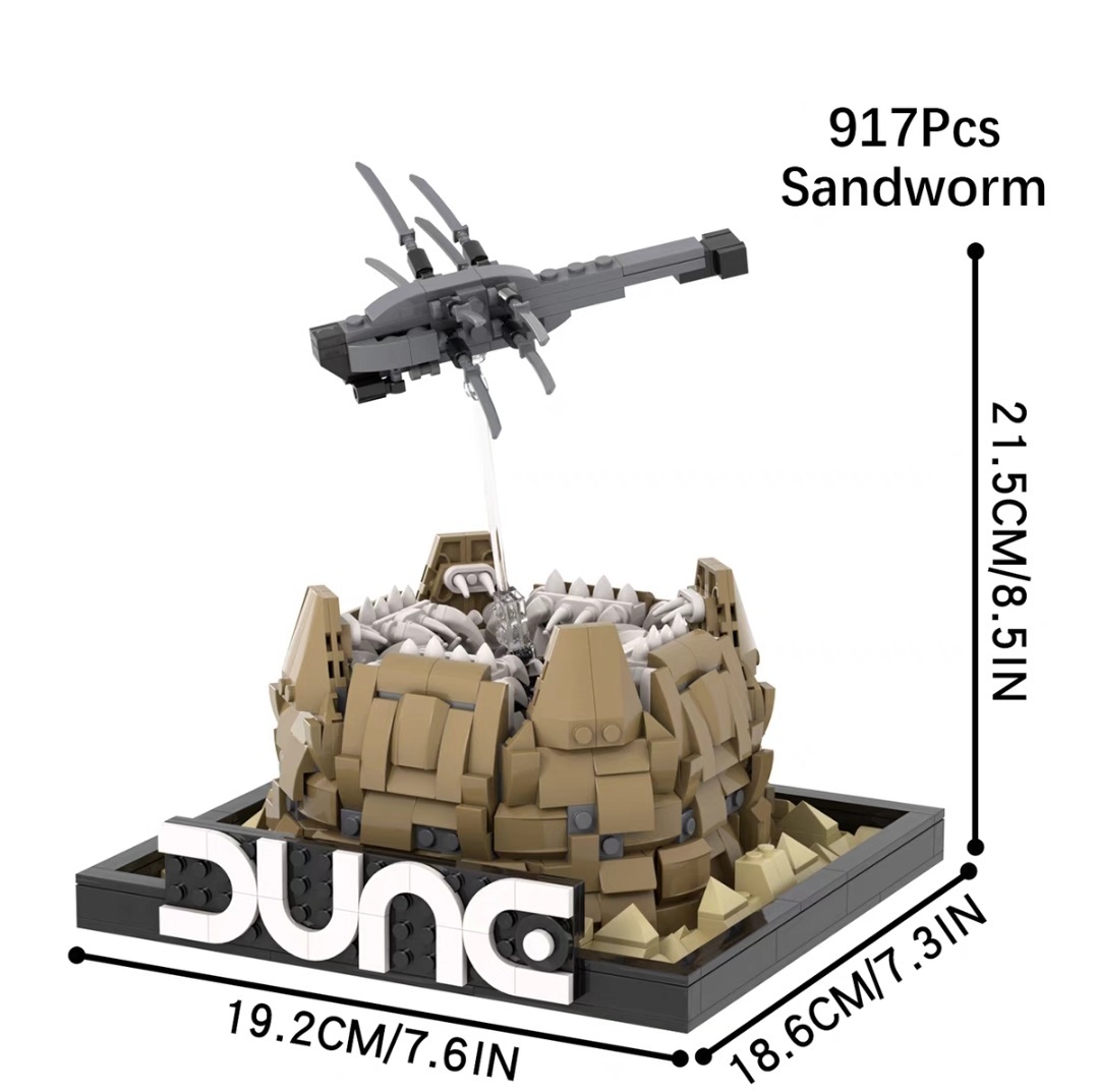 MOC SandWorm Minifigs fit Lego MOC1490