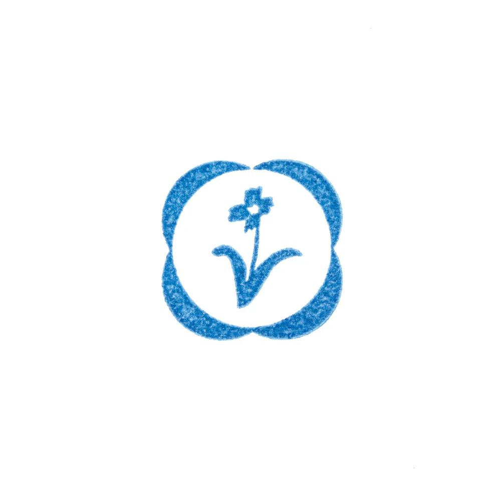 HITOTOKI 透明印章 單個 小尺寸 花朵｜KING JIM 日本