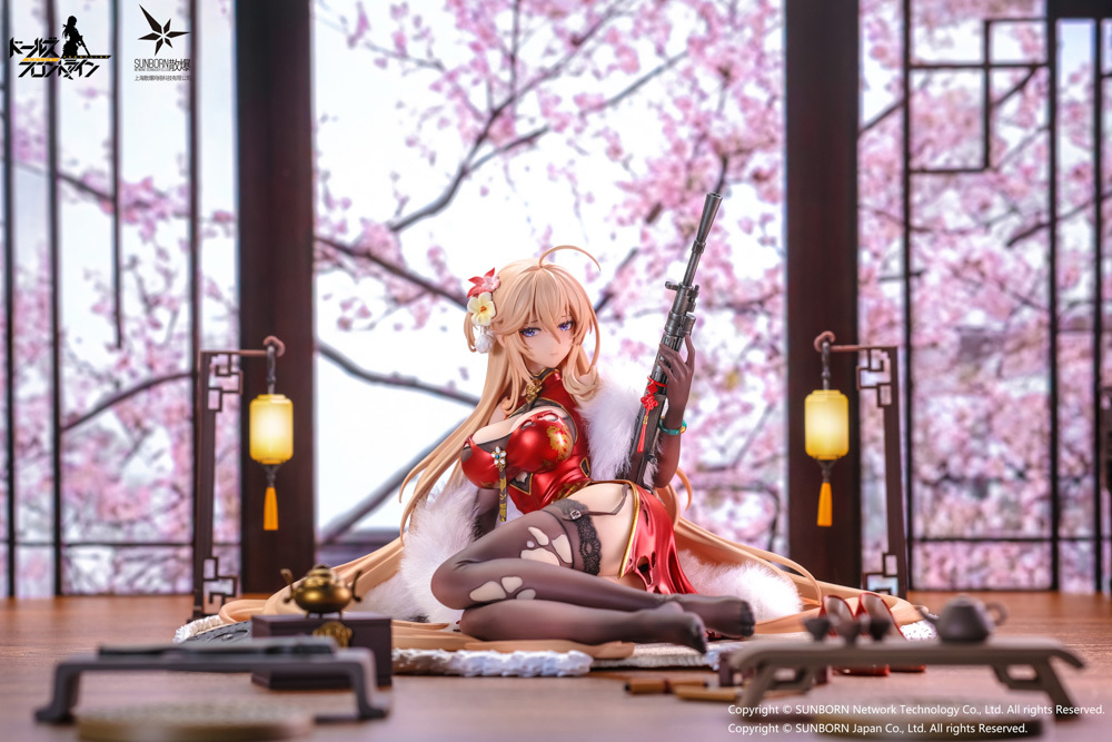 OTAKUTOYS "GIRLS' FRONTLINE" DP28 COILED MORNING GLORY HEAVY DAMAGED VER. 1/7 SCALE FIGURE