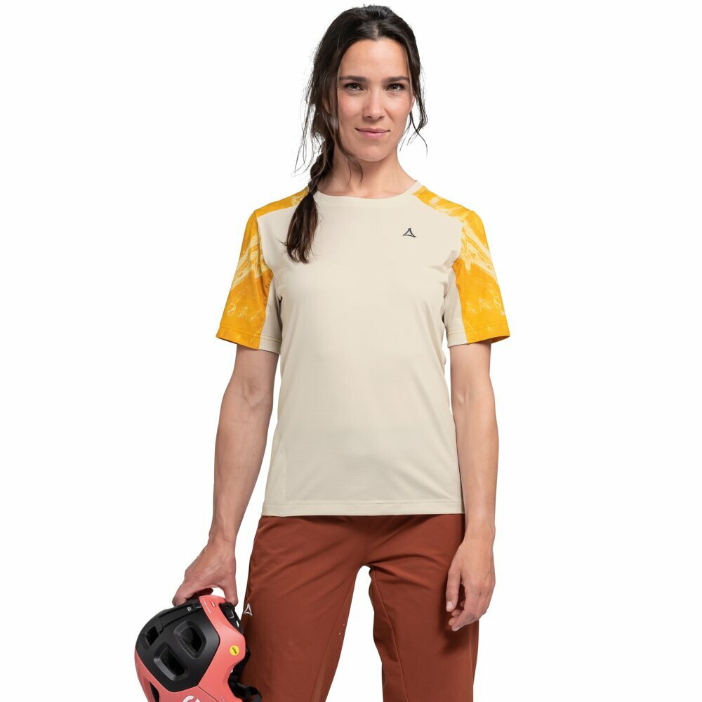 【Schoffel】女快乾彈性短袖上衣 / 24SL50-13384-[玫瑰紅、米黃、冰藍]