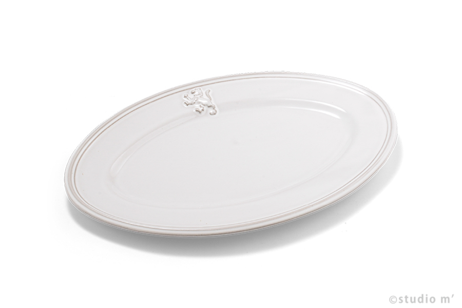 STUDIO M' - Malta馬爾他橢圓盤 / 23cm / 白