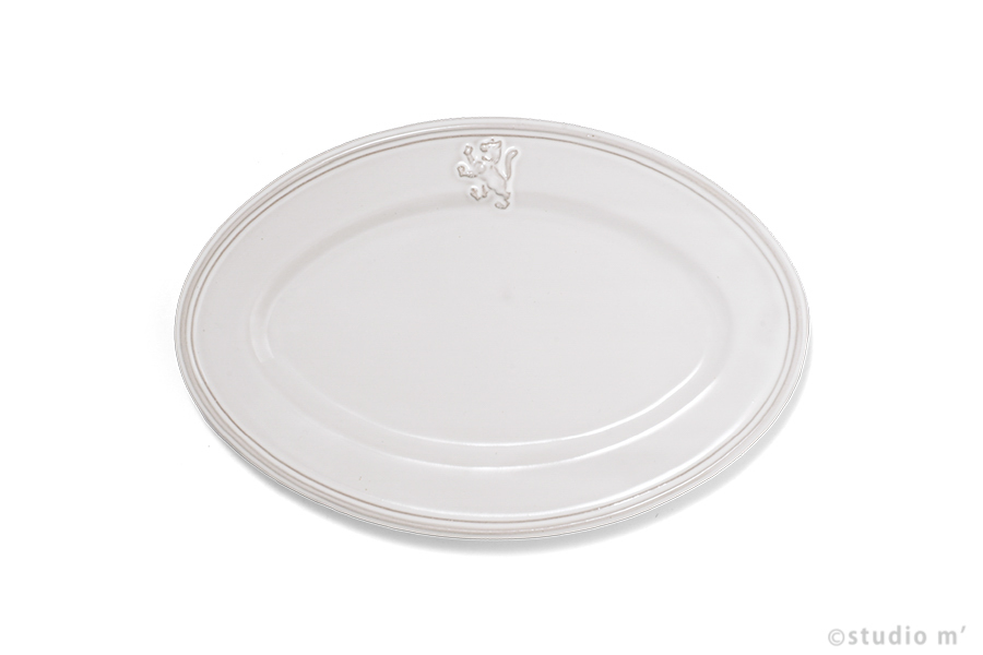 STUDIO M' - Malta馬爾他橢圓盤 / 23cm / 白