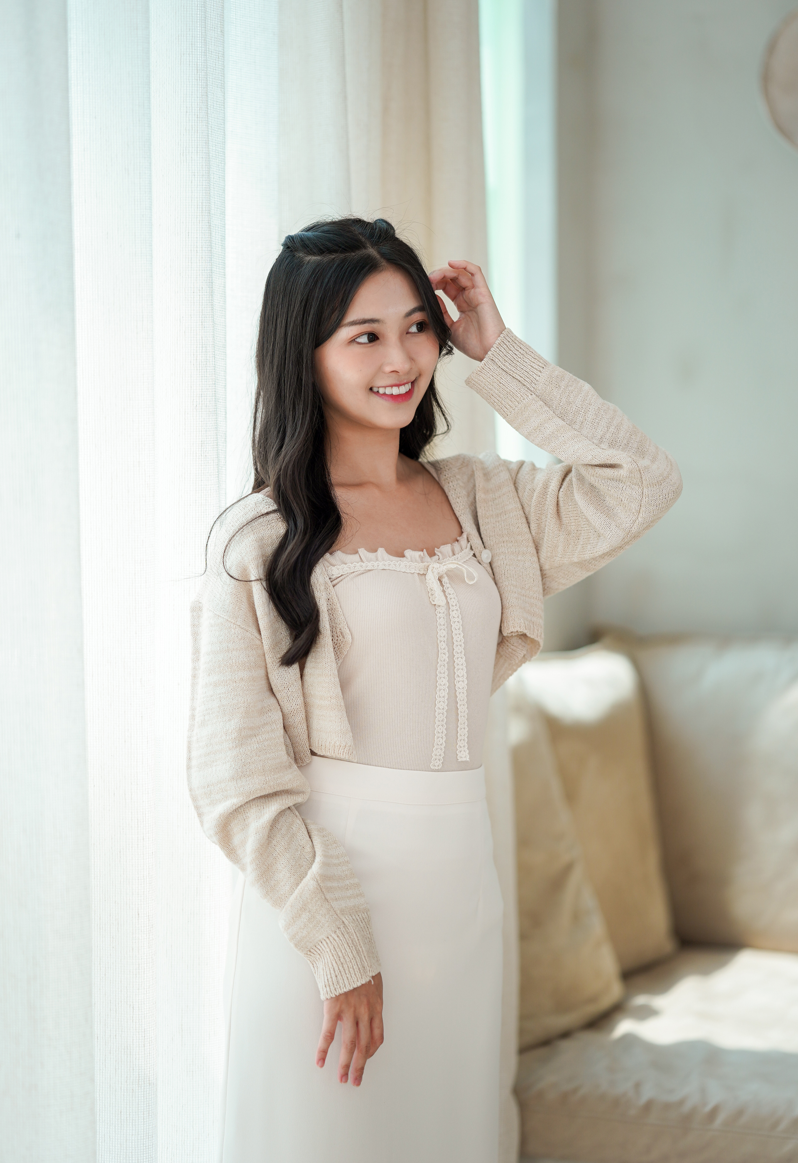 JK182 Daily Mellow Cropped Cardigan