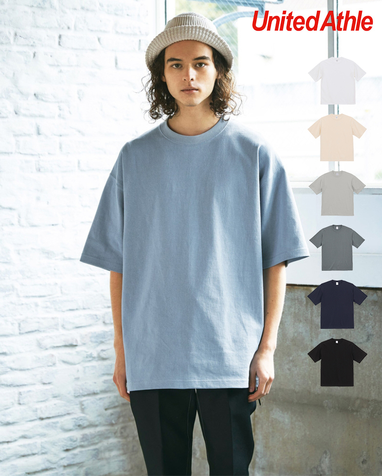 日本授權United Athle 4411-01 9.1oz.重量級 寬版落肩T恤