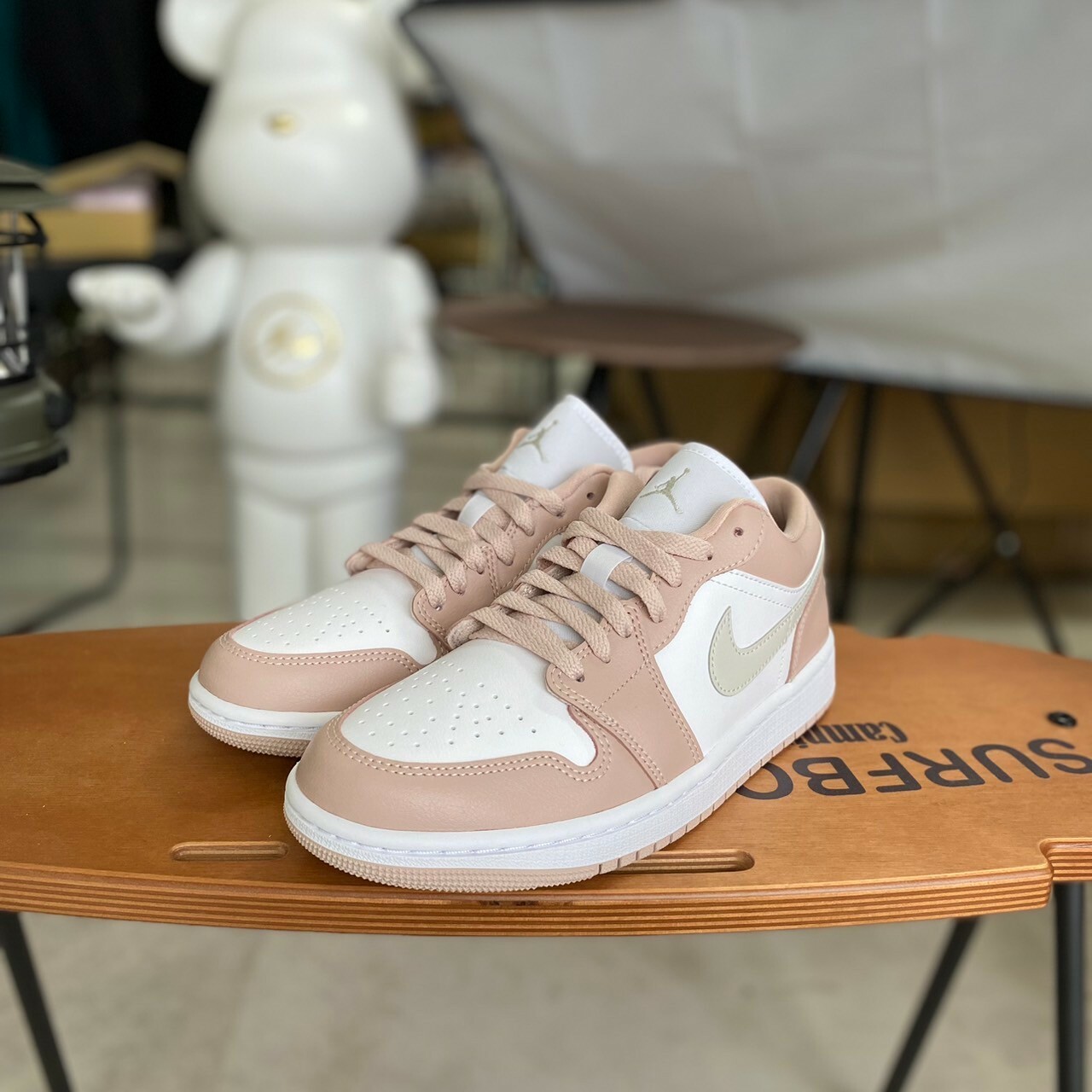 Nike Wmns Air Jordan 1 Low 女款 粉白綠 DC0774-120