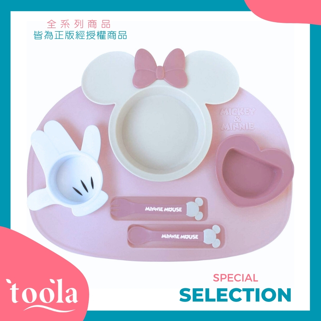 【正版授權】DISNEY 迪士尼 兒童餐盤餐具5件組 （大）-洗碗機可用_可微波