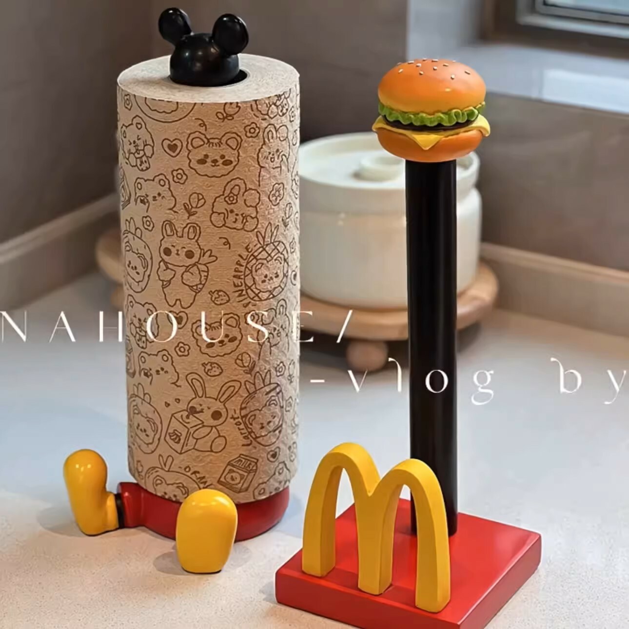 《4042》搞怪米奇M字造型廚房紙巾架