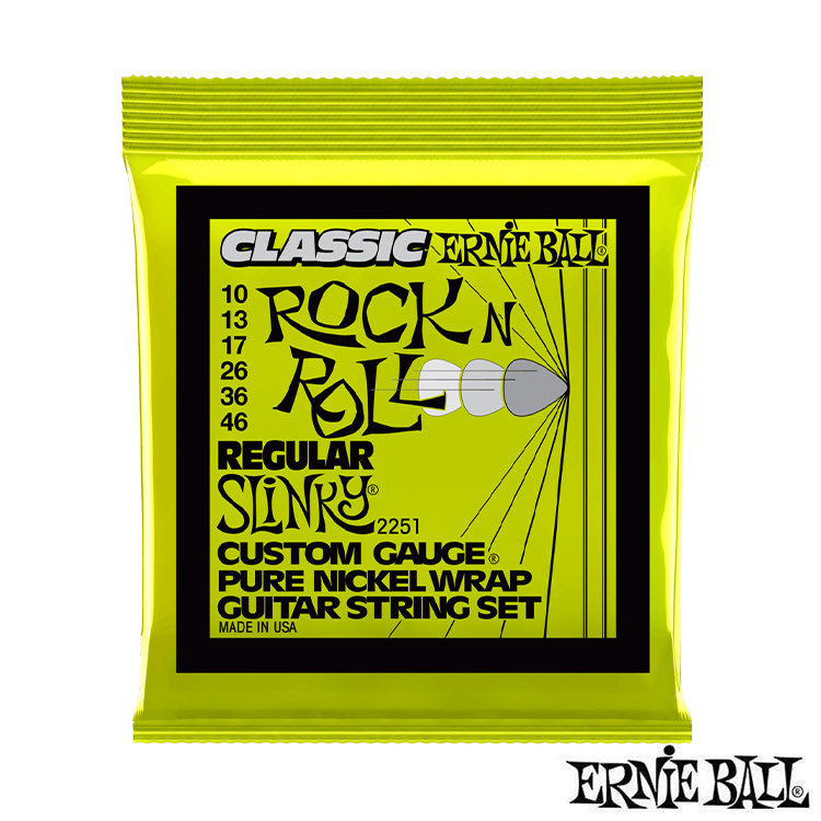 Ernie Ball 2251 10-46 純鎳 電吉他弦