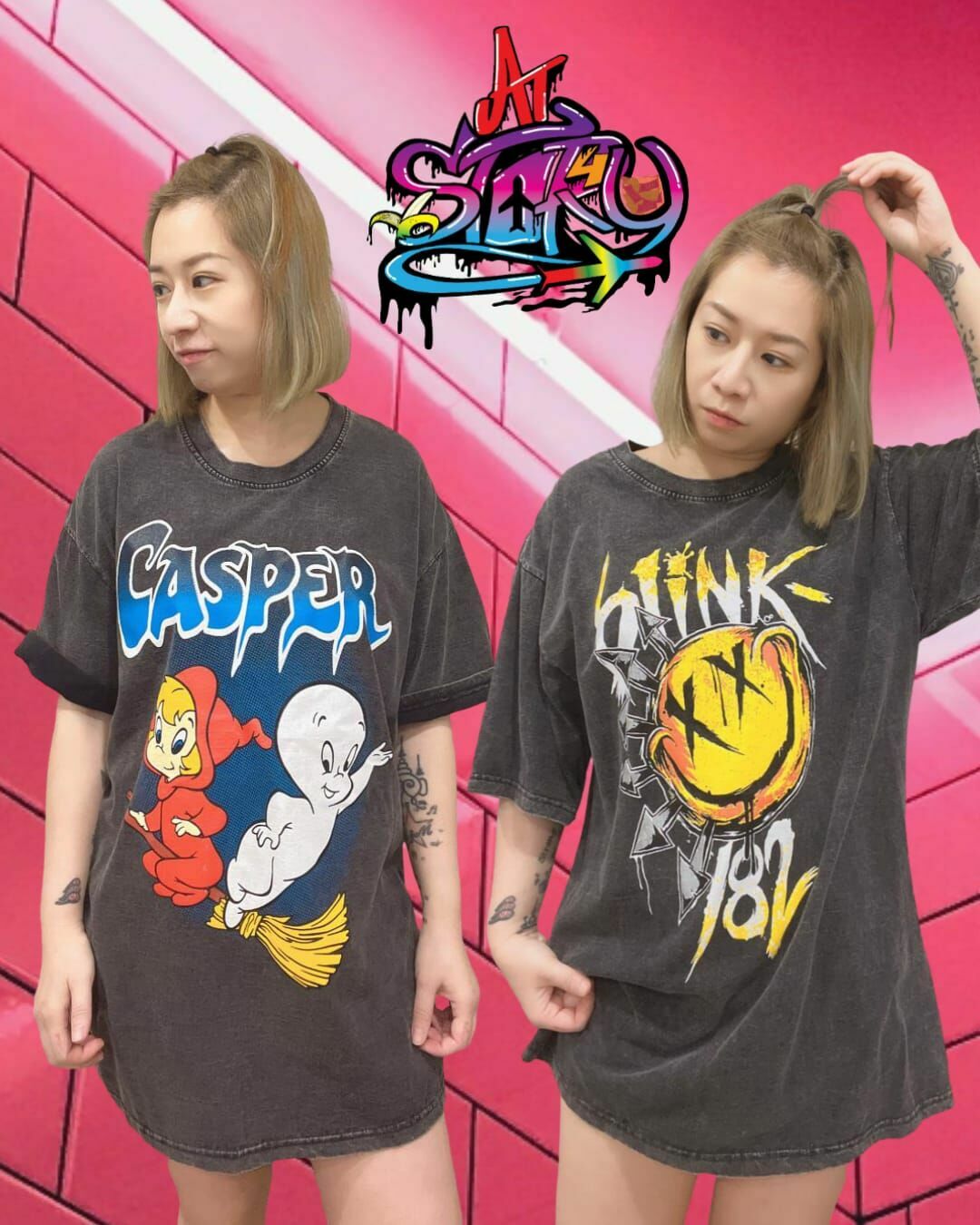 🇹🇭 泰國 洗水 T-Shirts  (鬼馬小精靈/哈哈笑) (T4/545)