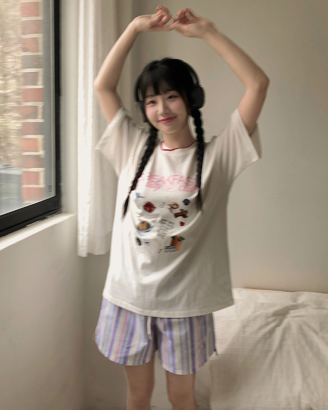 夏季預訂｜BEACH STYLE 棉質條紋短褲