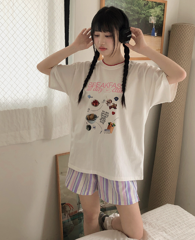 夏季預訂｜BEACH STYLE 棉質條紋短褲