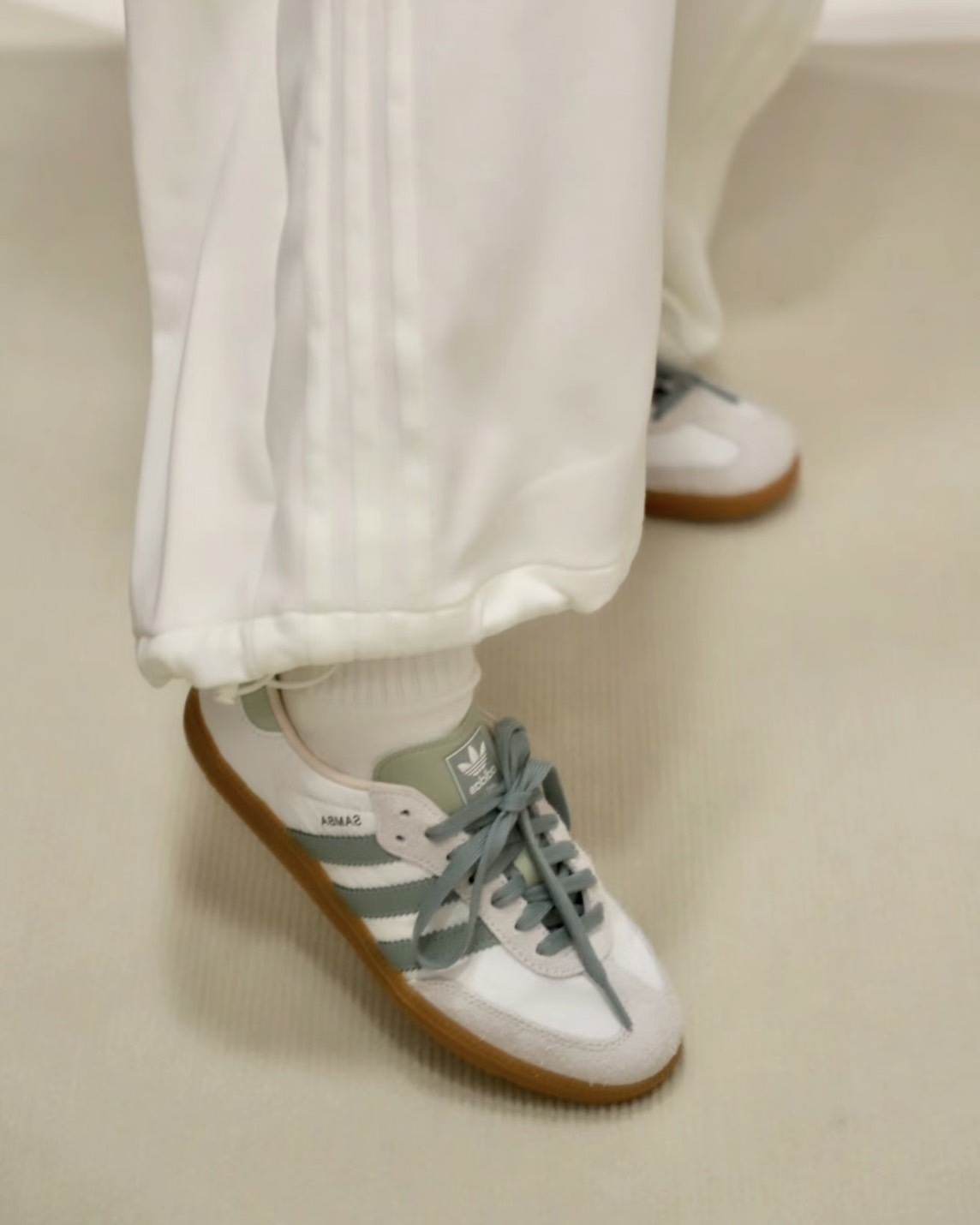 KTQ STORE ‧  adidas Samba OG 'White Silver Green' 鼠尾草綠餅乾 ID0492