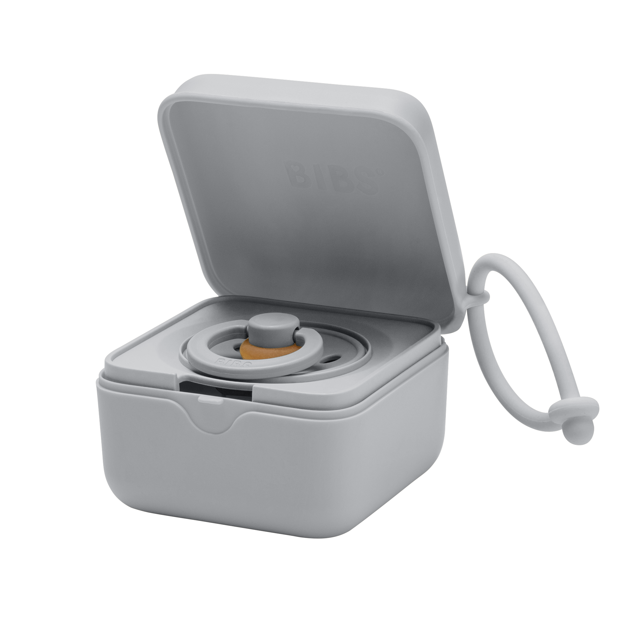 BIBS 奶嘴盒 灰藍色