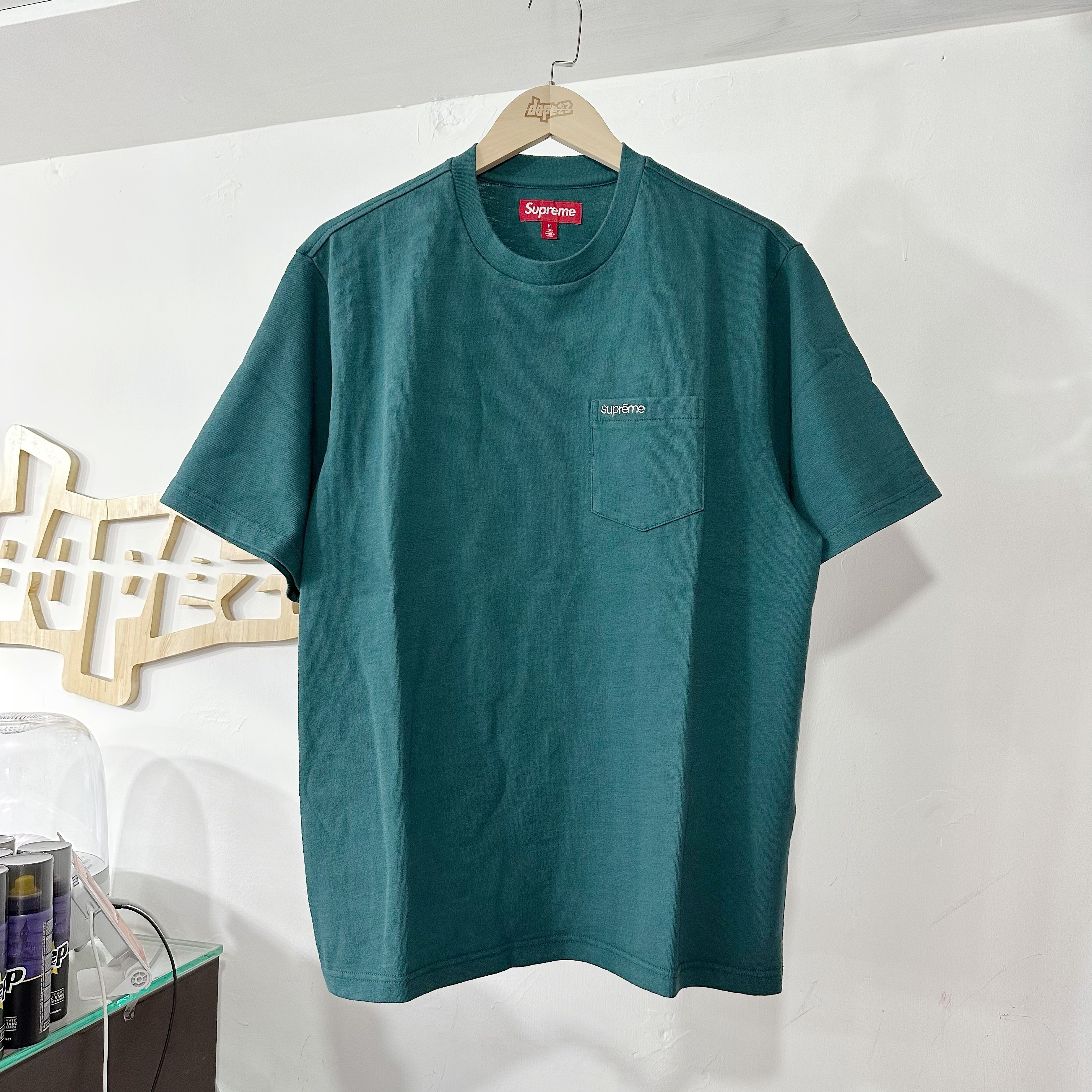 Supreme S/S Pocket Tee Teal