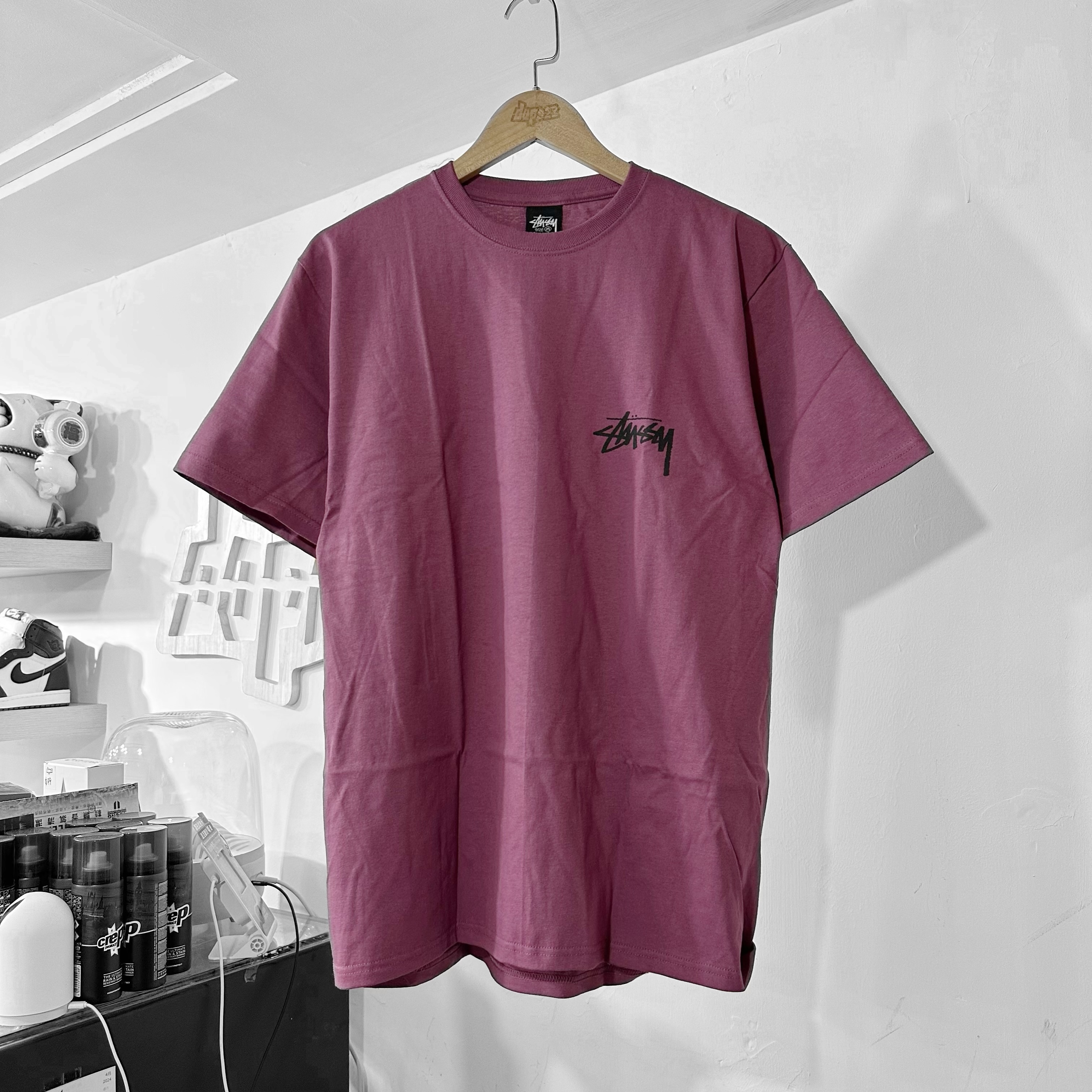 STUSSY SS24 CHAIN-LINK TEE BERRY