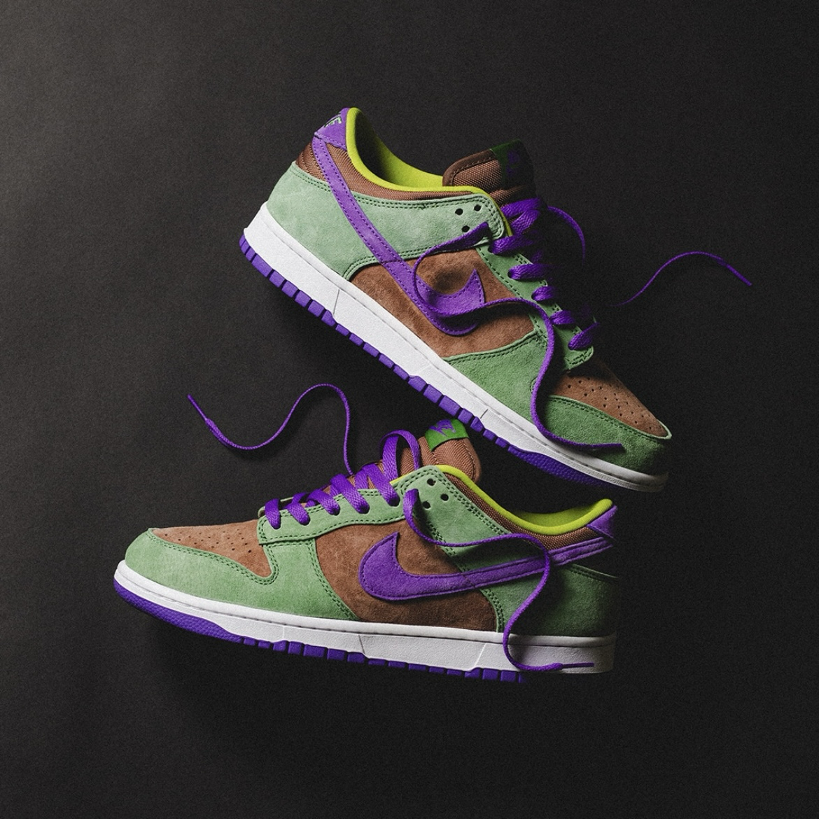 Nike Dunk Low SP Veneer 復古棕 綠紫 醜小鴨 麂皮