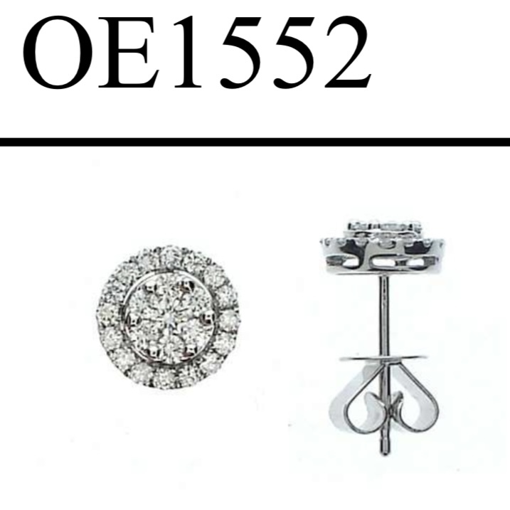 OE1552 鑽石耳環18KW