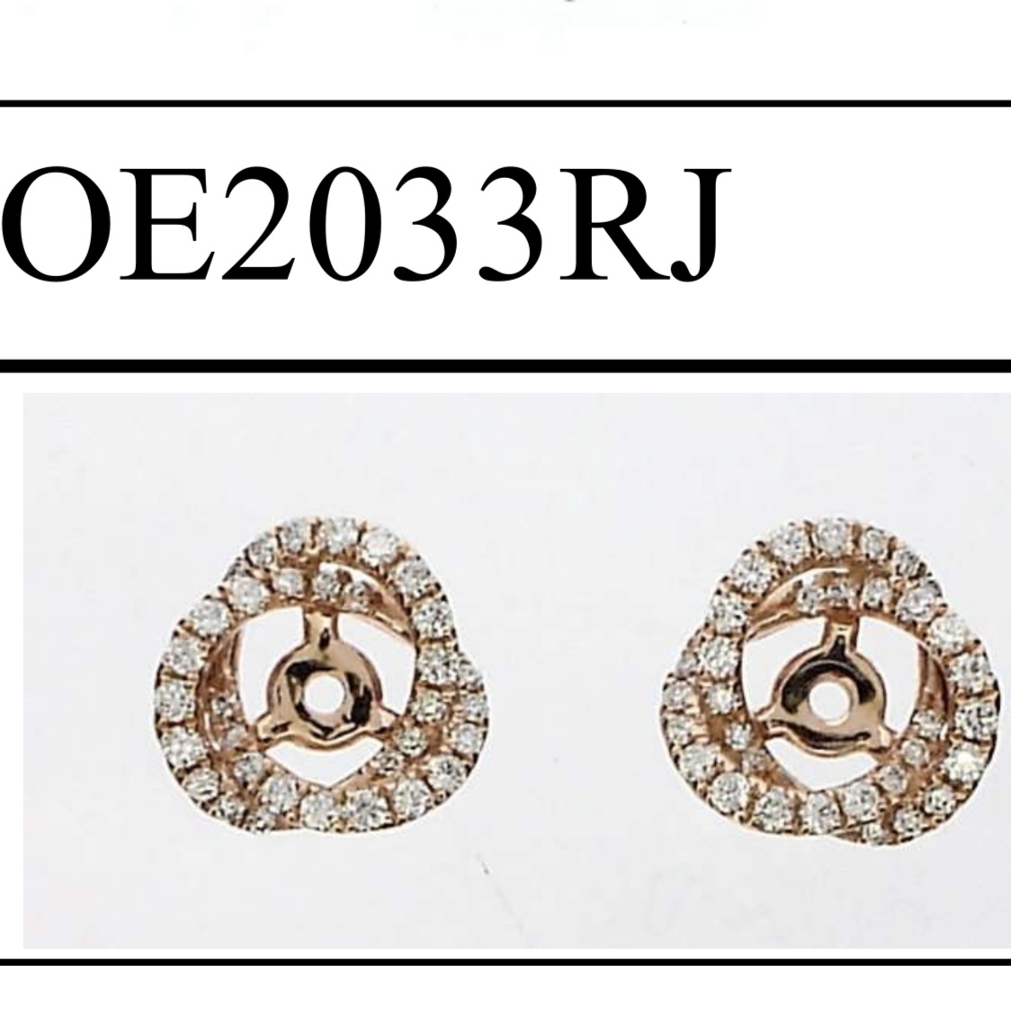 OE2033RJ 鑽石耳環配件18KR