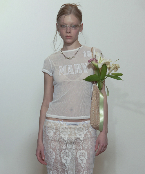 SCULPTOR - Team Mary Mesh Tee (White)