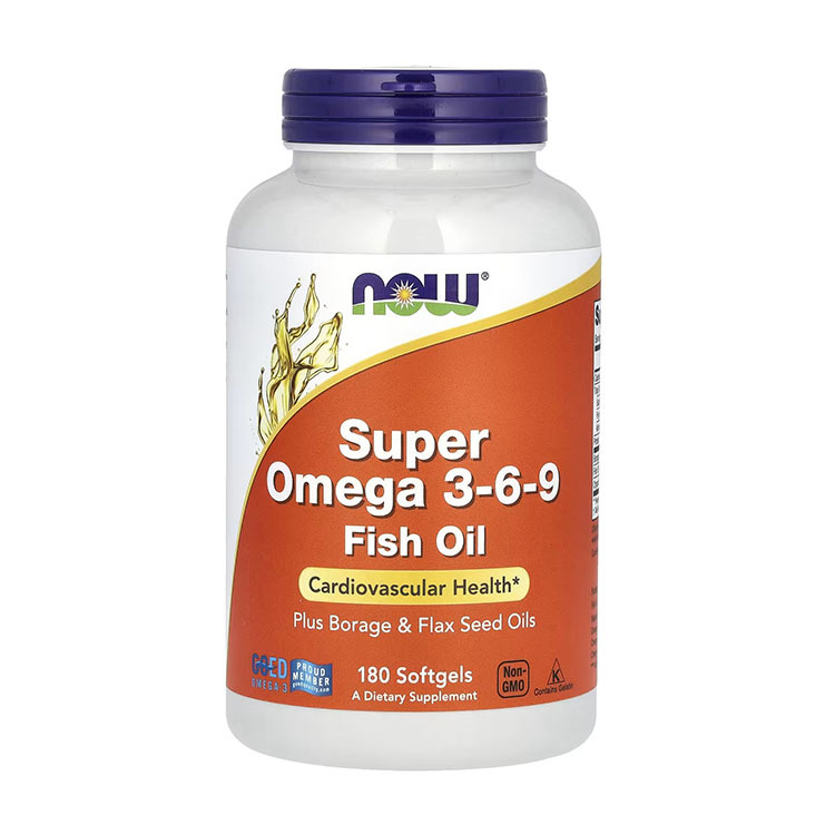 Now Foods, Super Omega 3-6-9, 1,200 mg, 180 Softgels