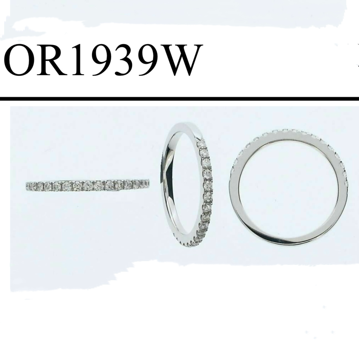 OR1939W 鑽石戒指 18KW